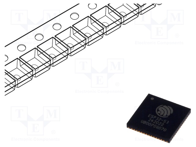 IC: SoC; Bluetooth Low Energy,WiFi; SMD; QFN56; 7x7mm; 512kB