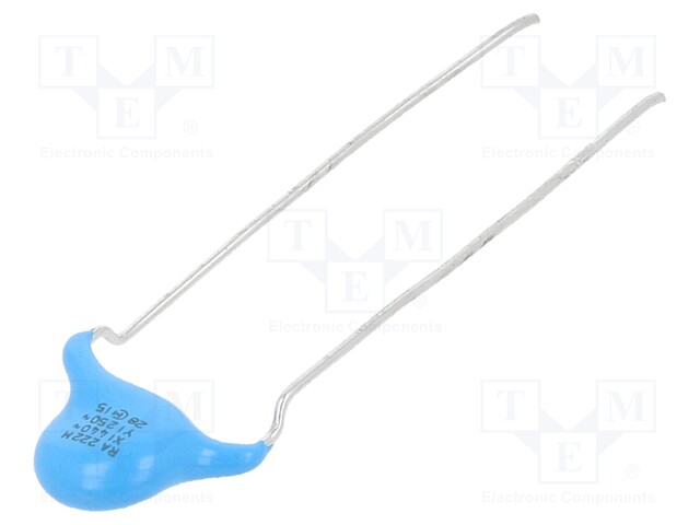 Ceramic Suppression Capacitor, 2200 pF, DE1 Series, ± 20%, X1 / Y1, 440 V, 250 V