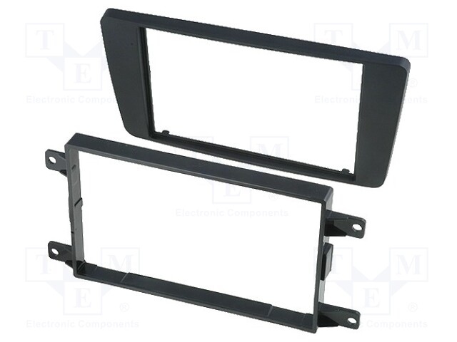 Radio mounting frame; Škoda; 2 DIN; black