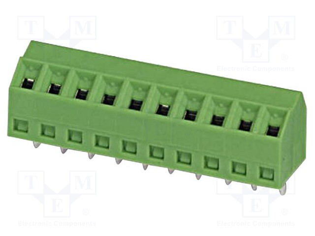 PCB terminal block; angled 55°; 3.5mm; ways: 8; on PCBs; 0.14÷1mm2