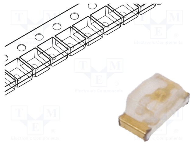 LED; SMD; 0603; blue; 40÷100mcd; 1.6x0.8x0.75mm; 130°; 3.3÷4V; 20mA