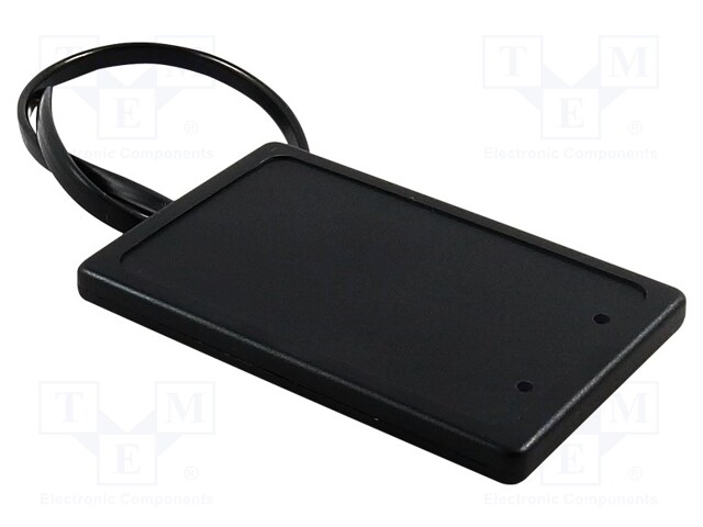 RFID reader; 54x85x7mm; 1-wire,RS232,UART,WIEGAND; 7÷32V; black