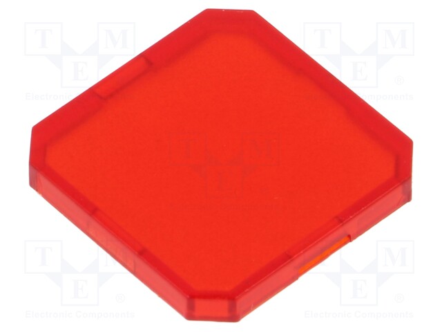 Actuator lens; red; OKTRON®-JUWEL