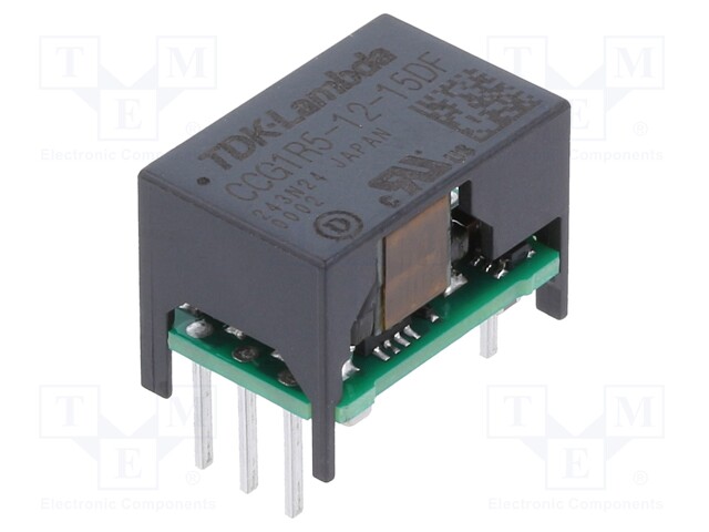 Converter: DC/DC; 1.5W; Uin: 4.5÷18V; Uout: 15VDC; Uout2: -15VDC