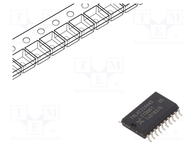 IC: digital; 3-state,buffer,line driver; Channels: 8; SMD; SO20