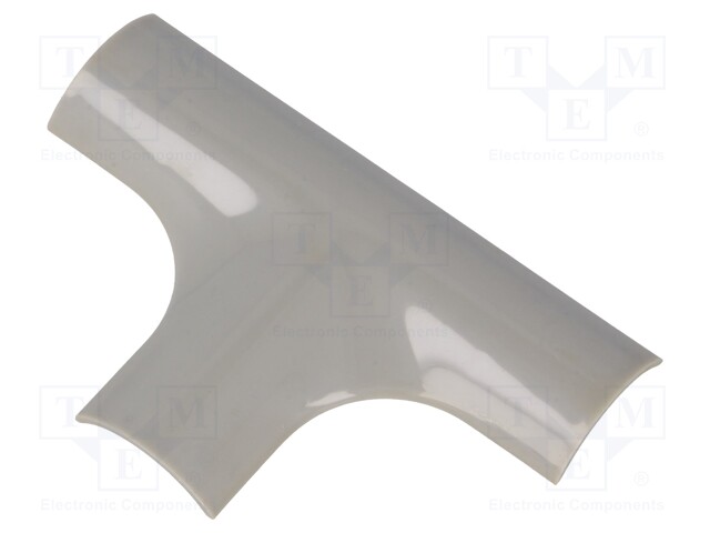 T-connector-cover; Colour: grey; Mat: ABS; UL94HB