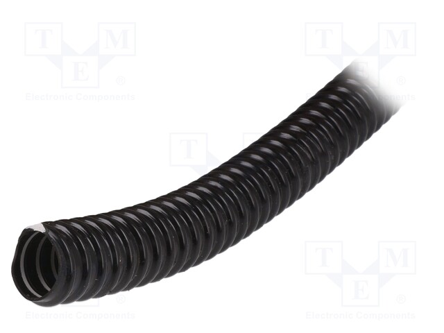 Protective tube; Conduit size: 16; PVC; black; L: 30m; -5÷60°C