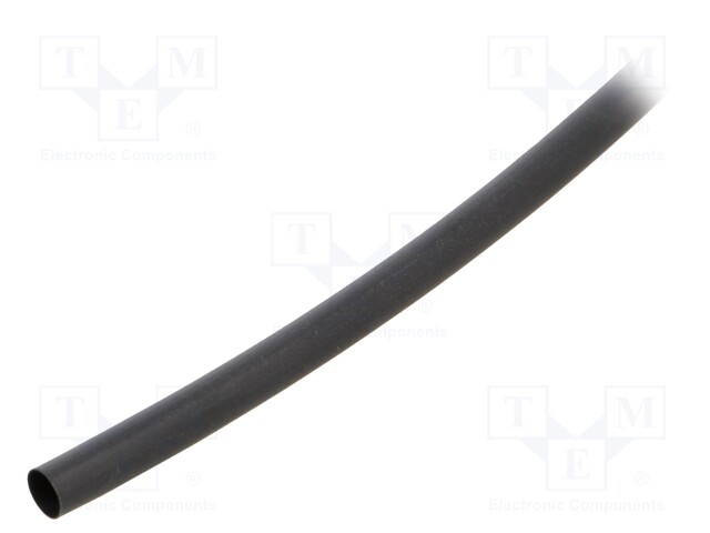 Heat shrink sleeve; glueless; 3: 1; 4.5mm; black; polyolefine