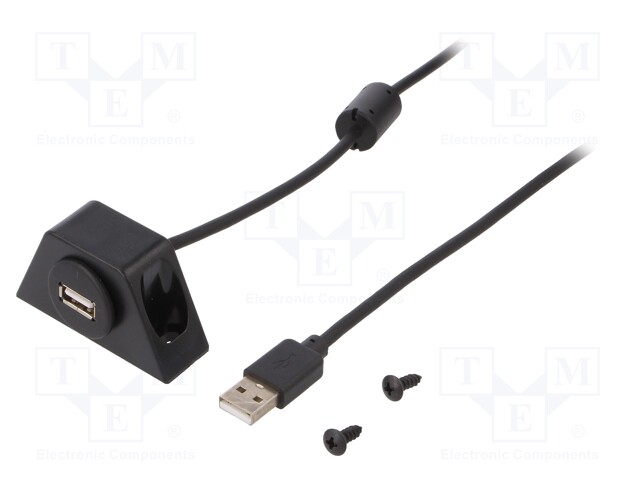 Extender; USB A socket; 2m; USB 2.0
