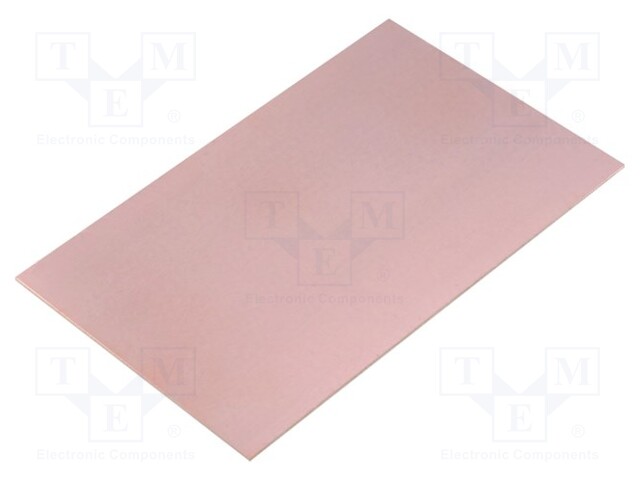 Laminate; FR4; 1mm; L: 160mm; W: 100mm; Coating: copper