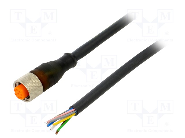 Plug; M12; PIN: 8; female; A code-DeviceNet / CANopen; 2m; IP67; 30V