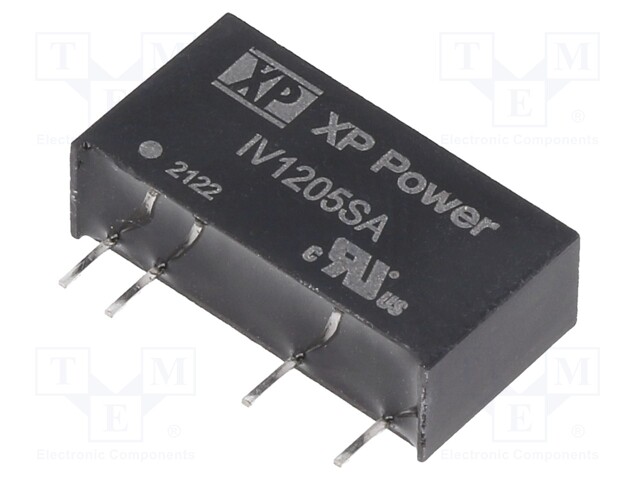 Converter: DC/DC; 1W; Uin: 12V; 5VDC; Iout: 200mA; SIP; 19.5x6x9.5mm