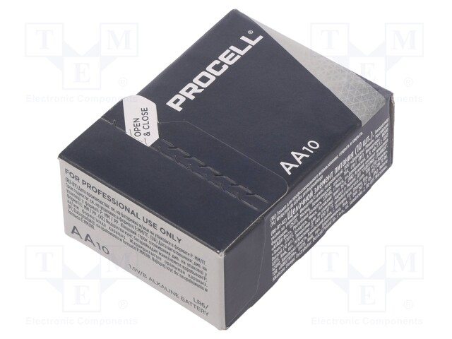 Battery: alkaline; 1.5V; AA; Batt.no: 10