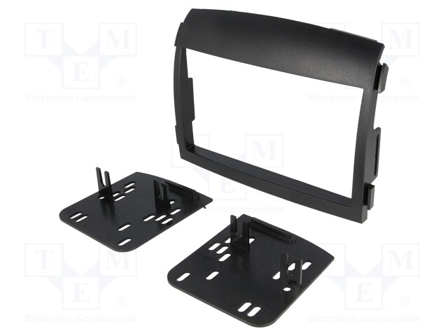 Radio mounting frame; Hyundai; 2 DIN; black