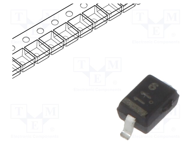 Diode: Zener; 0.3W; 24V; SMD; reel,tape; SOD323; single diode