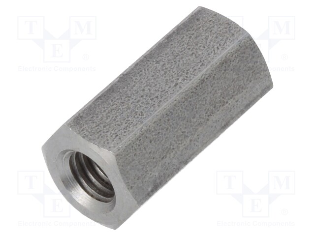 Screwed spacer sleeve; Int.thread: M6; 20mm; hexagonal