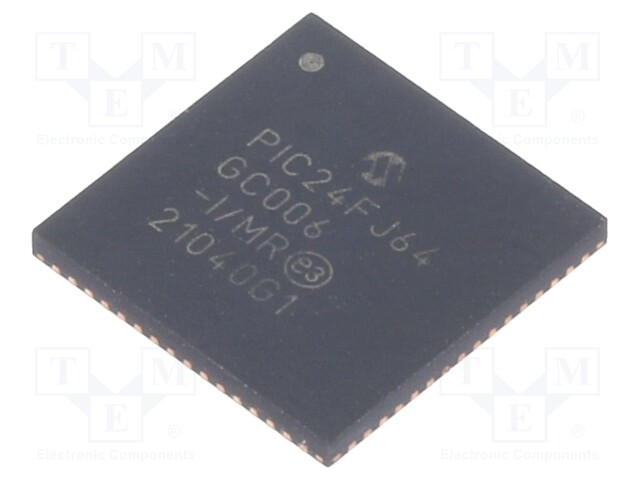 PIC microcontroller; Memory: 64kB; SRAM: 8kB; 32MHz; SMD; QFN64