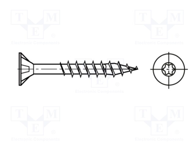 Screw; for wood