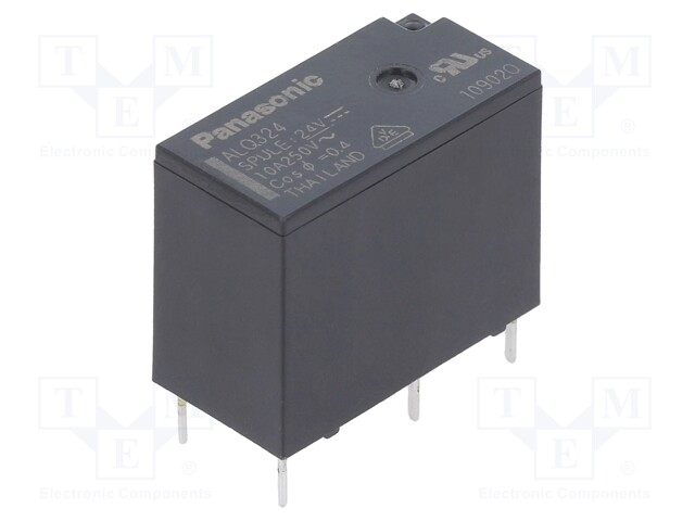 General Purpose Relay, ALQ Series, Power, Non Latching, SPST-NO, 24 VDC, 10 A