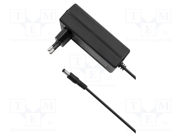 Power supply: switched-mode; plug; 5VDC; 5A; 25W; Plug: straight
