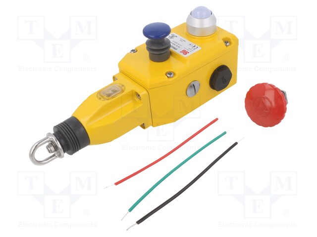 Safety switch: rope; NC x2 + NO; Series: ER6022; Line: 80m; IP67