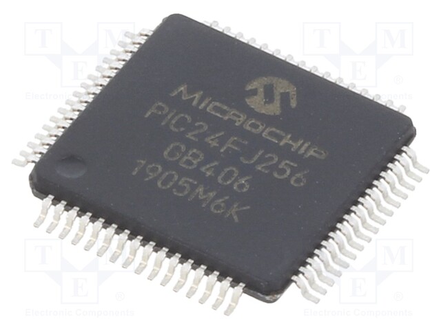 PIC microcontroller; Memory: 256kB; SRAM: 16kB; 32MHz; SMD; TQFP64