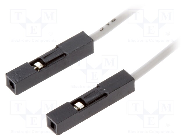 Connection cable; PIN: 1; 250mm; Colour: grey; Pcs: 10