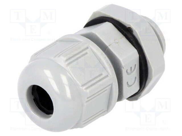 Cable gland; M12; IP68; Mat: polyamide; dark grey; UL94V-2