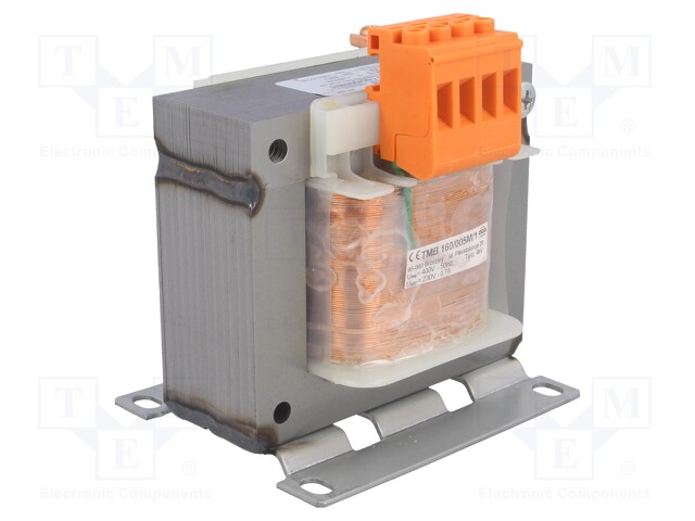 Transformer: mains; 160VA; 400VAC; 230V; Leads: terminal block