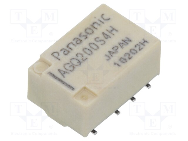 Relay: electromagnetic; DPDT; Ucoil: 4.5VDC; 0.3A/125VAC; 2A/30VDC