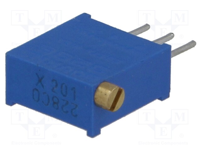 Potentiometer: mounting; multiturn; 200Ω; 500mW; THT; ±10%; linear