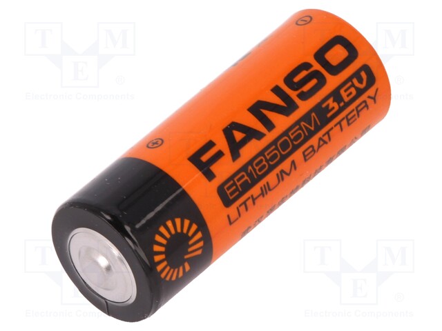 Battery: lithium; 3.6V; 18505; Ø18.5x50.5mm; 3500mAh