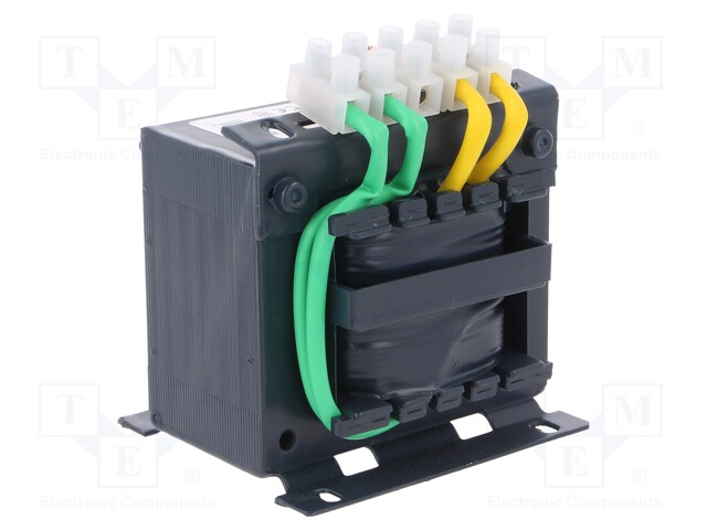 Transformer: mains; 100VA; 230VAC; 24V; Leads: terminal block; IP00