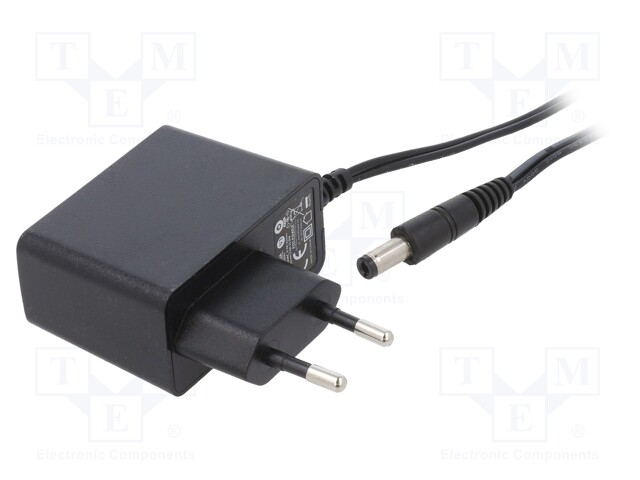 Power supply: switched-mode; voltage source; 5VDC; 3A; 15W; plug