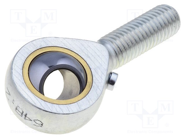 Ball joint; 12mm; Thread: M12; Mat: brass,steel; Pitch: 1,75