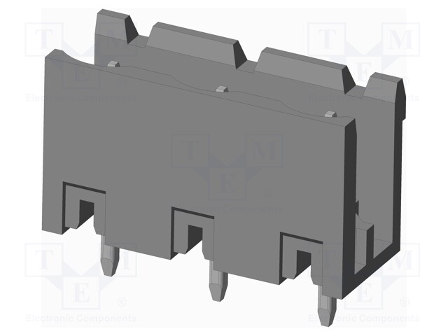 Connector: pluggable terminal block; socket; male; on PCBs