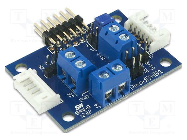 Pmod module; motor driver; GPIO; DRV8833RTY; 1.5A; 10.8VDC