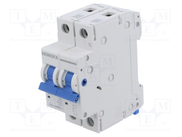 Circuit breaker; 230/400VAC; Inom: 6A; Poles: 1+N; Charact: B; 6kA