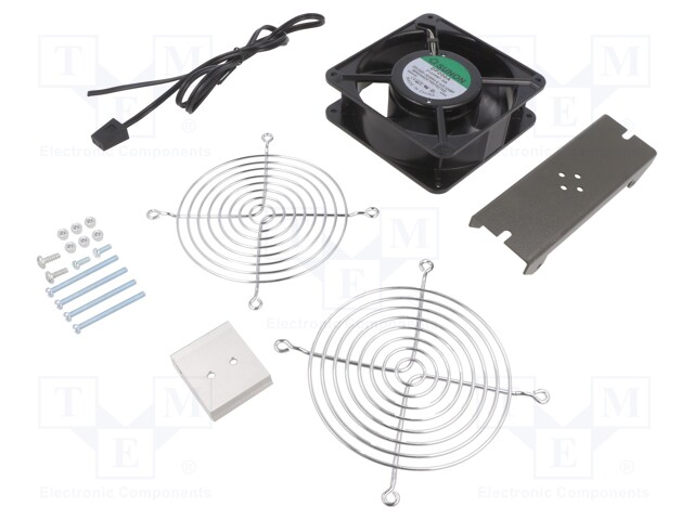 Fan: AC; axial; 230VAC; 170m3/h; 41dBA; 120x120x38mm