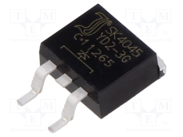 Diode: Schottky rectifying; SMD; 45V; 40A; D2PAK; Package: tube