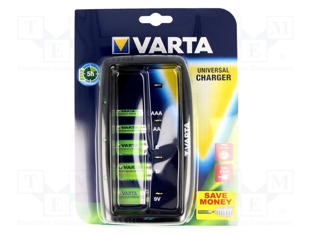 Charger: for rechargeable batteries; Ni-MH; Plug: EU