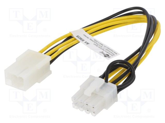 Cable: mains; PCI-E 6pin male,PCI-E 8pin male; 0.2m