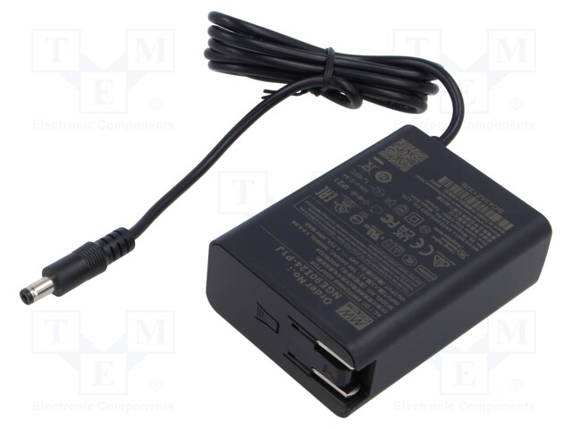 Power supply: switched-mode; plug; 24VDC; 3.75A; 90W; Out: 5,5/2,1