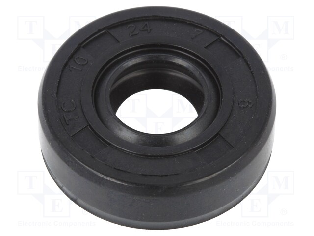 Oil seal; NBR; D: 7mm; -40÷100°C; Shore hardness: 70; Øhole: 24mm