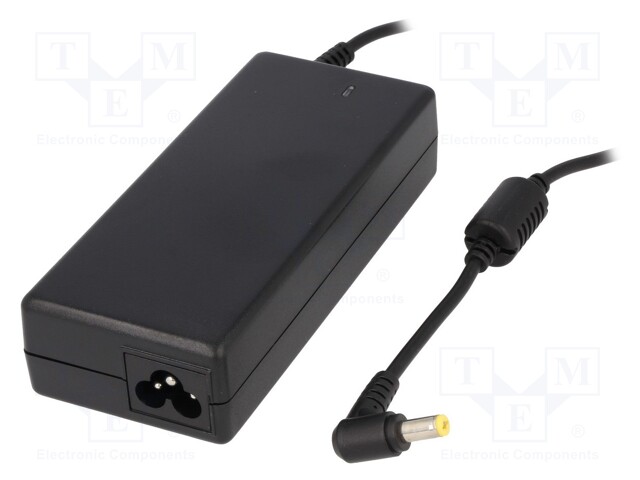 Power supply: switched-mode; 19VDC; 3.42A; Out: 5,5/1,7; 65W; 80%