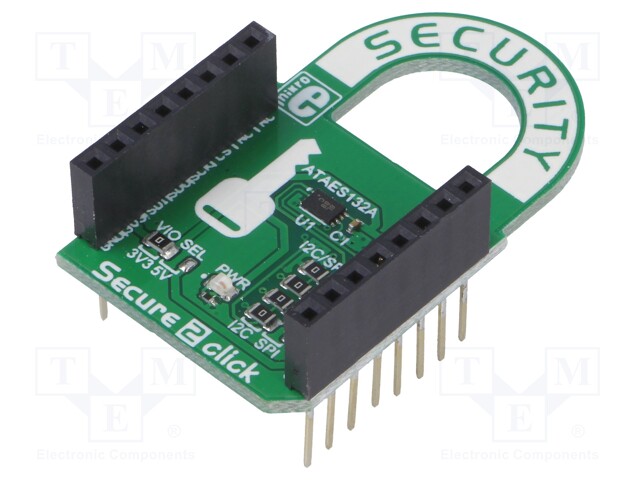 Click board; EEPROM memory; I2C,SPI; ATAES132A; 3.3/5VDC