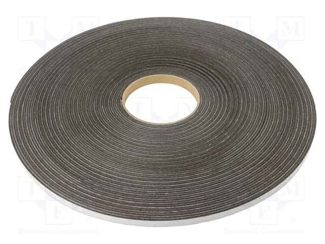 Tape: sealing; W: 10mm; L: 30m; Thk: 2mm; grey; rubber hot-melt; 130%