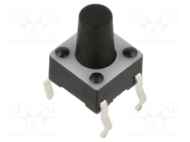 Microswitch TACT; SPST-NO; Pos: 2; 0.05A/12VDC; THT; 1.57N; 6x6x4mm