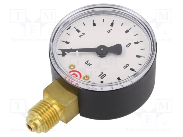 Manometer; 0÷10bar; 50mm; non-aggressive liquids,inert gases