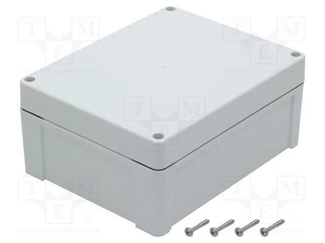 Enclosure: multipurpose; X: 190mm; Y: 240mm; Z: 105mm; ZP; light grey